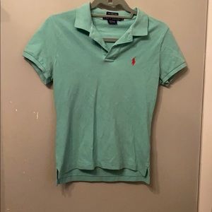 Ralph Lauren “The Skinny Polo” size medium blue!